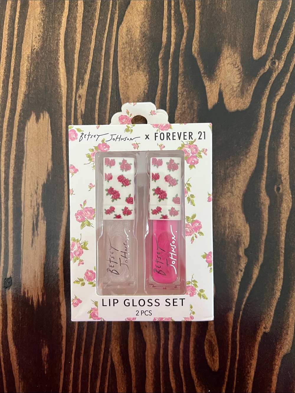 Betsey Johnson Lip Gloss Duo - Clear & Pink